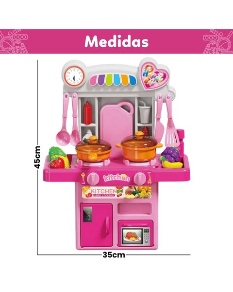 Cozinha Infantil Completa com Luz, Som e Água (outra foto)