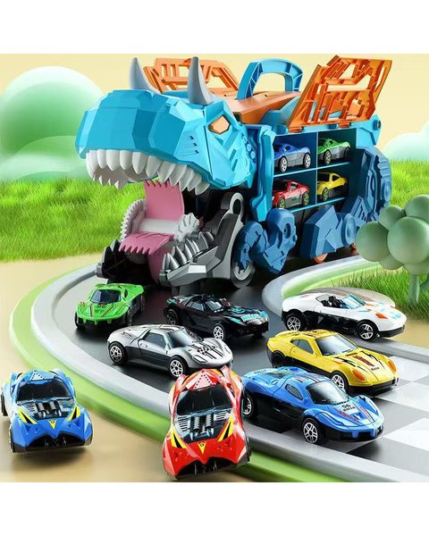 Caminhão Dinossauro Engolidor com 4 Carrinhos (outra foto)