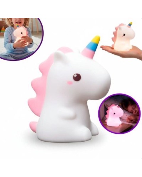 Luminária Unicórnio de Silicone Touch Recarregável USB (outra foto)