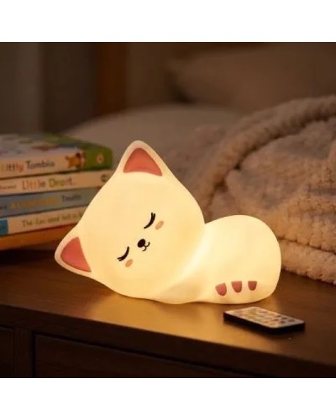 Luminária LED Decorativa de Gato