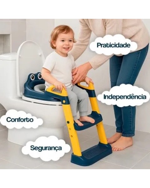 Assento Redutor Infantil com Escada Dobrável (outra foto)