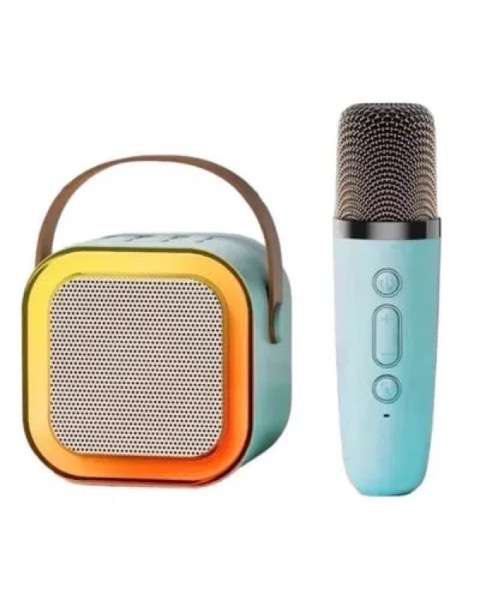 Caixinha de Som Karaokê Bluetooth com Microfone (outra foto)