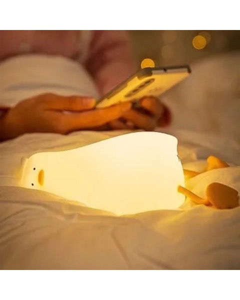 Luminária Infantil de Silicone Pato Recarregável (outra foto)