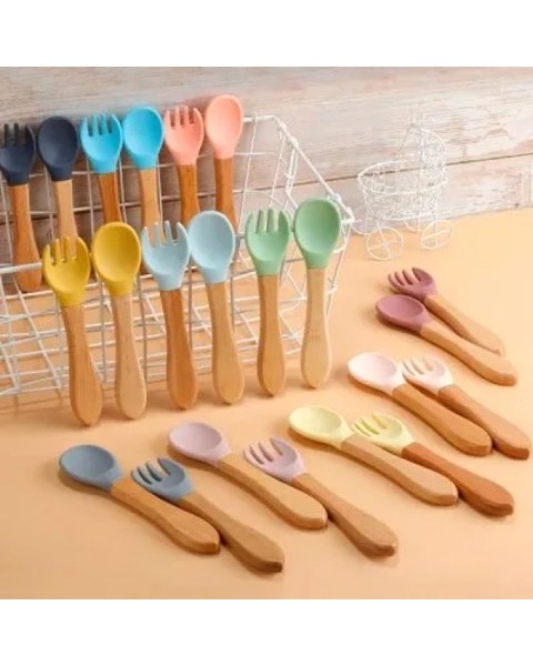 Kit Garfo e Colher de Silicone para Bebê (outra foto)