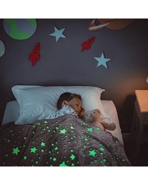 Manta Infantil que Brilha no Escuro (outra foto)