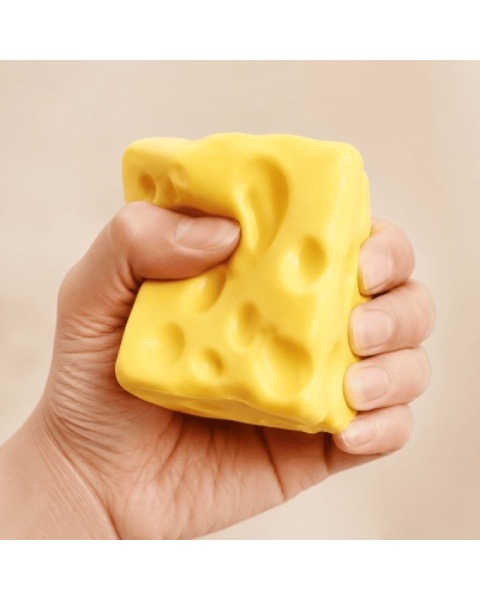 Brinquedo de Apertar Squishy Formato de Queijo