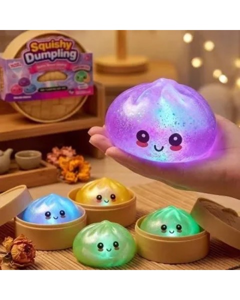 Squishy Antiestresse Pãozinho com Glitter
