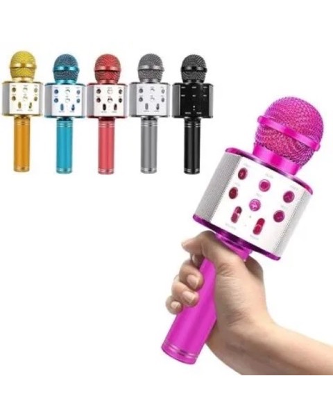 Microfone Karaokê Infantil Sem Fio Bluetooth