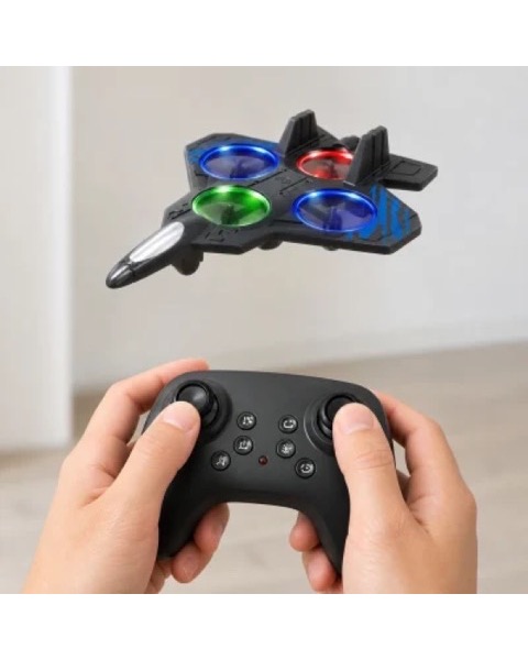 Drone Avião de Controle Remoto Infantil com Luz LED